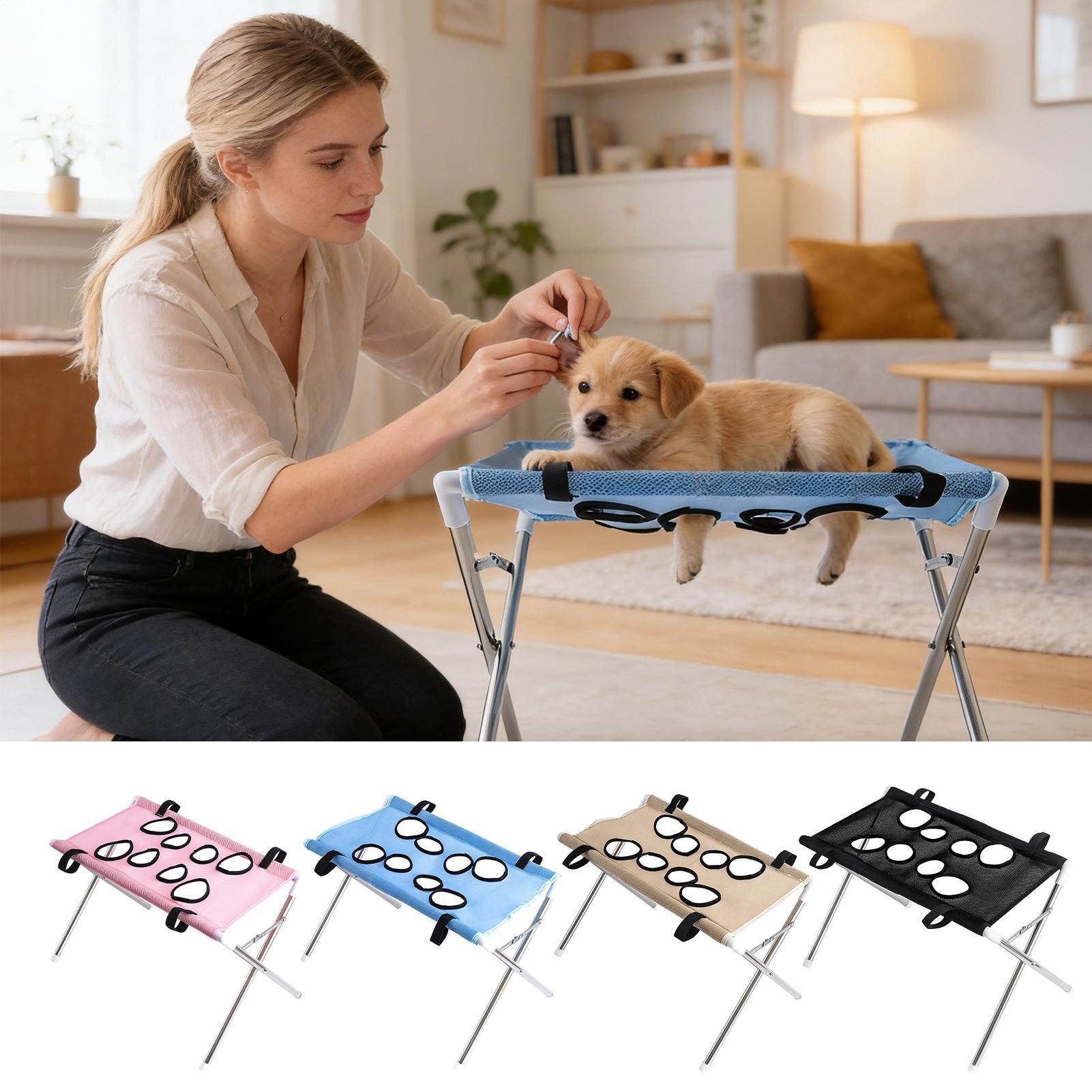 Pet Supplies Store - Pet Grooming Hammock Stand Foldable Cat