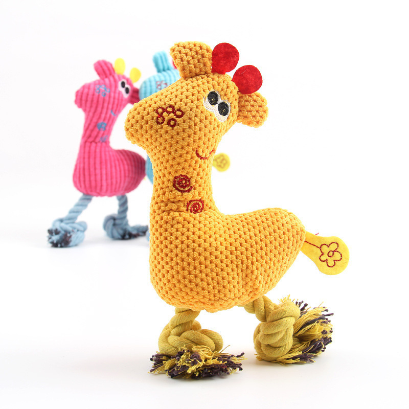 Deer Woven Plush Squeaky Chew  - Pet Supplies Young 评论和价格