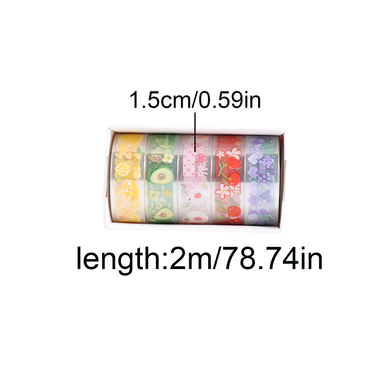 5 Rolls Clear PET Washi Tape S - Pet Supplies In 评论和价格