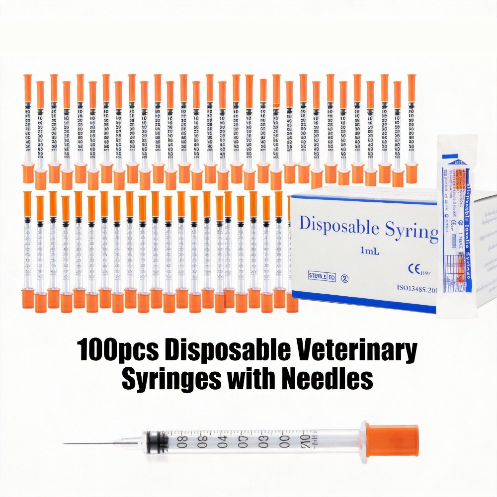 100pcs Disposable Syringe1ml 0 - Pet Supplies Store 评论和价格