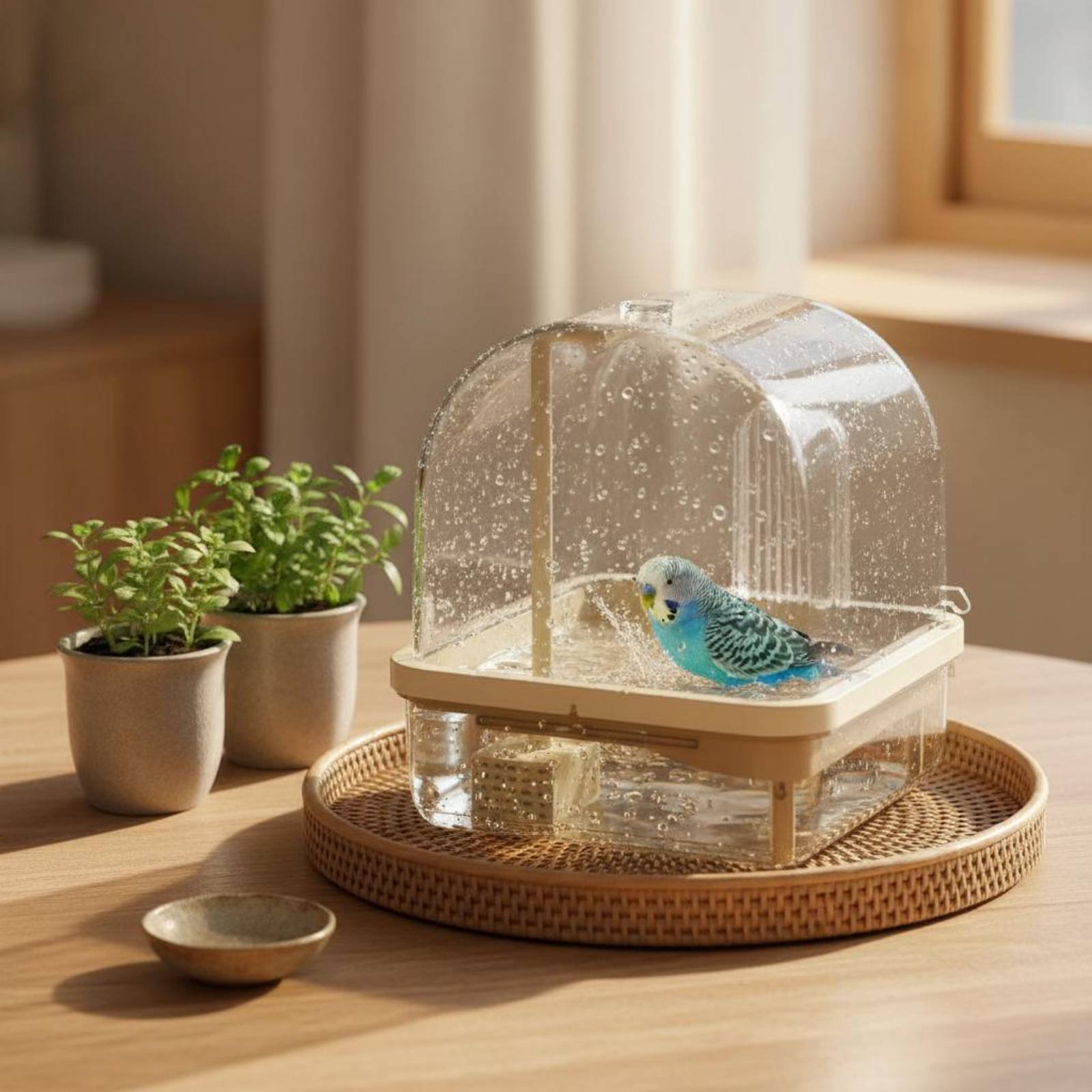 Hanging Avian Shower Transpare - Pet Supplies In 评论和价格