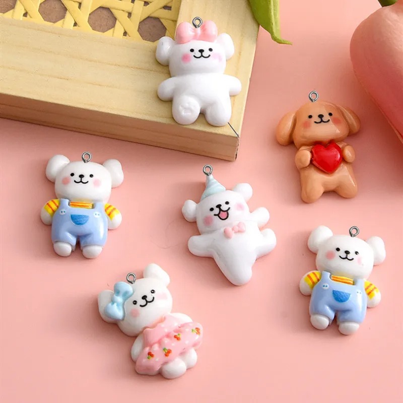 10pcs Cartoon Dog Resin Charms - Pet Supplies Store 评论和价格