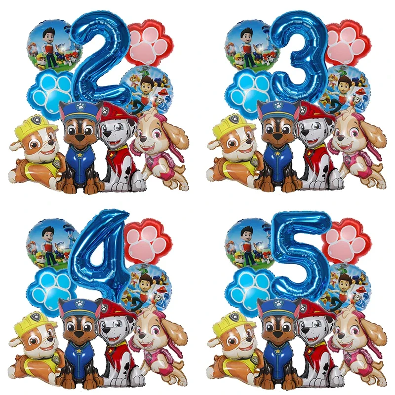 9pcs Cartoon Paw Patrol Foil B - Pet Supplies In 评论和价格