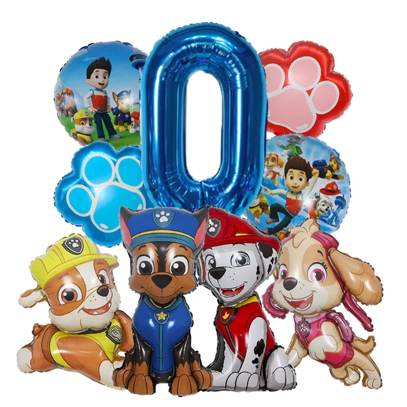 9pcs Cartoon Paw Patrol Foil B - Pet Supplies In 评论和价格