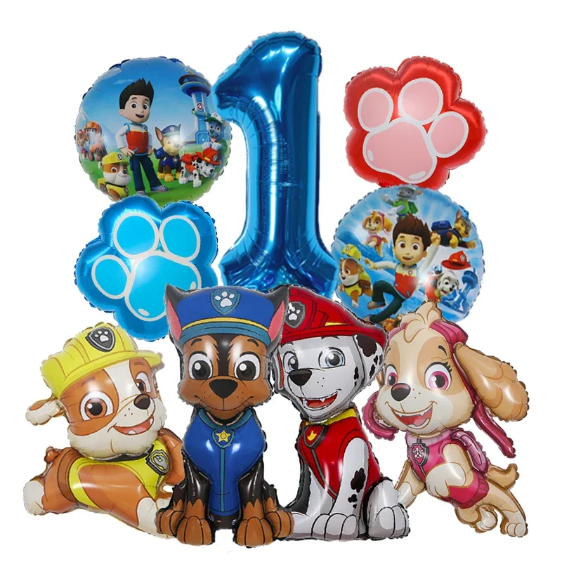 9pcs Cartoon Paw Patrol Foil B - Pet Supplies In 评论和价格