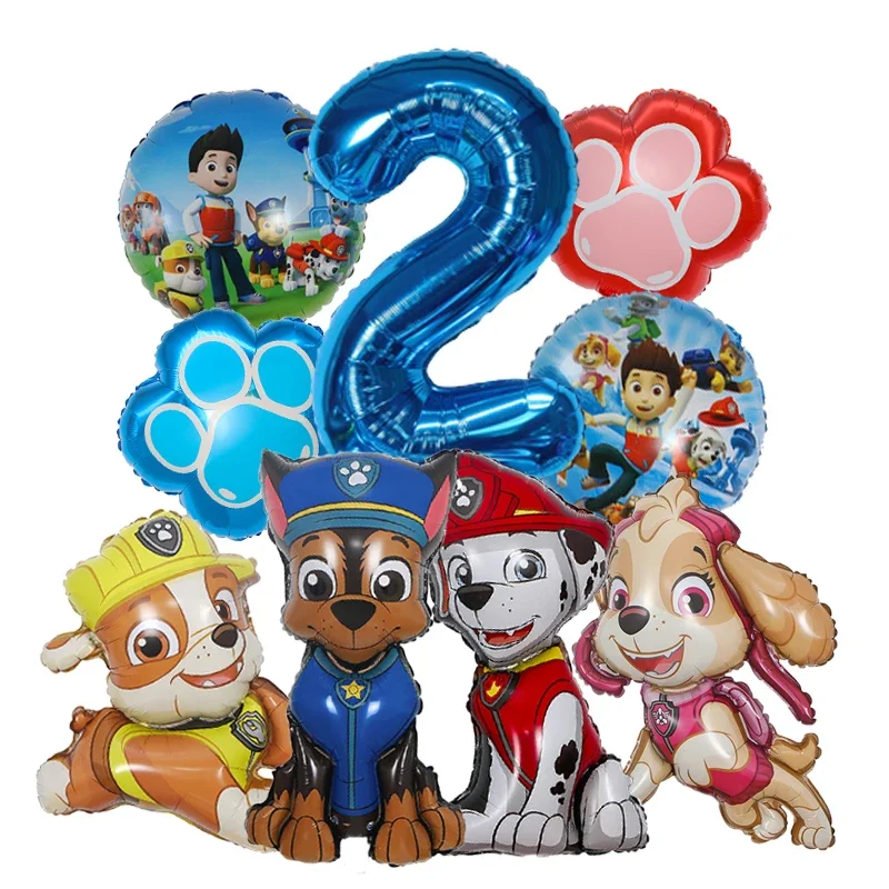 9pcs Cartoon Paw Patrol Foil B - Pet Supplies In 评论和价格